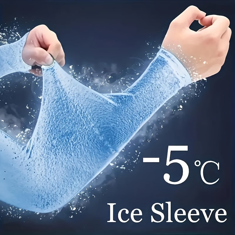 

1pair/2pairs Cooling Arm Sleeves, Breathable, Stretchable, Quick-drying For Sports & Daily Use, Elastic Fit, Sun Protection Outdoor Accessory For Summer Activities, Cycling & Hiking