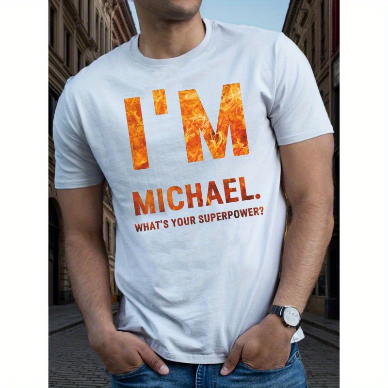 

Michael Superpower Fitted Men's T-shirt, Sweat-wicking And Freedom Of Movement