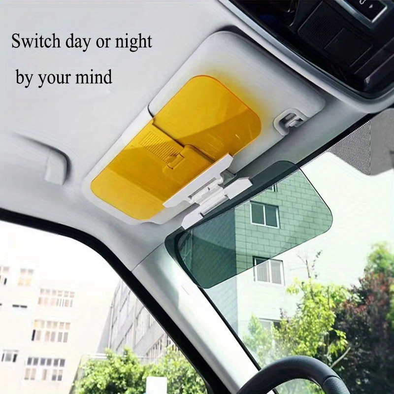 

Universal Anti-glare Acrylic Car Sun Visor With Buckle Closure – Day And Night Adjustable Windshield Shade