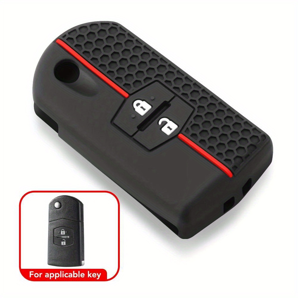 Silicone Cover For Car Keys Compatible With For 2, 3, 5, 6, M3, M5, M6, , , , , , And Mpv Keyless Remote Fob Protector