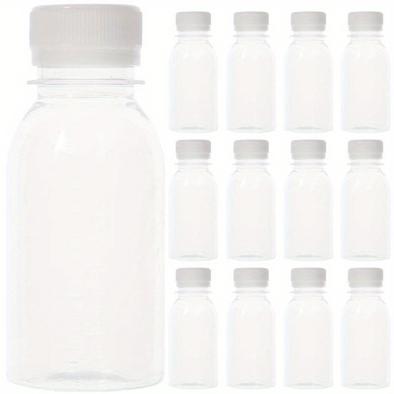 10pcs reusable clear plastic bottles for water milk smoothies disposable and smooth drinking bottles household gadgets details 6