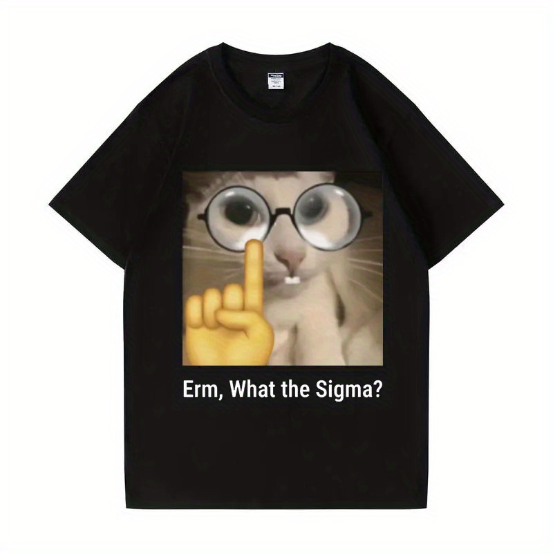 

Erm, What  Funny Meme T-shirt For Men Women Humor Printed Fashion Tops Cotton O-neck Cute Oversize Streetwear