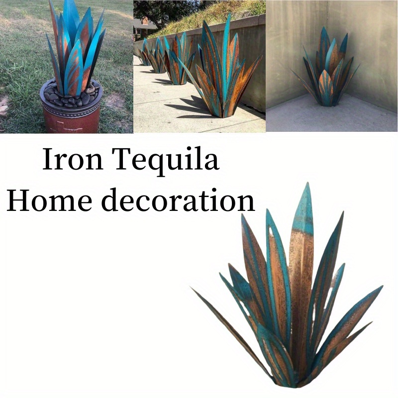 

Metal Statue, Simulated Flower, Iron Decoration, Metal Simulated Agave, Agave Statue, Garden Landscape Decoration, Rural Courtyard Art Sculpture, Suitable For Garden, Lawn, And Courtyard Decoration