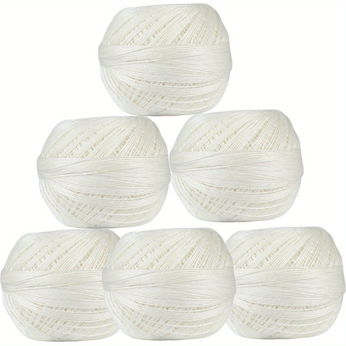 6-pack Lace Yarn For Crochet & Knitting, 20% 80% Cotton, Soft Handmade Thread For Shawls, Sweaters, Hollow Out Garments, Assorted Colors