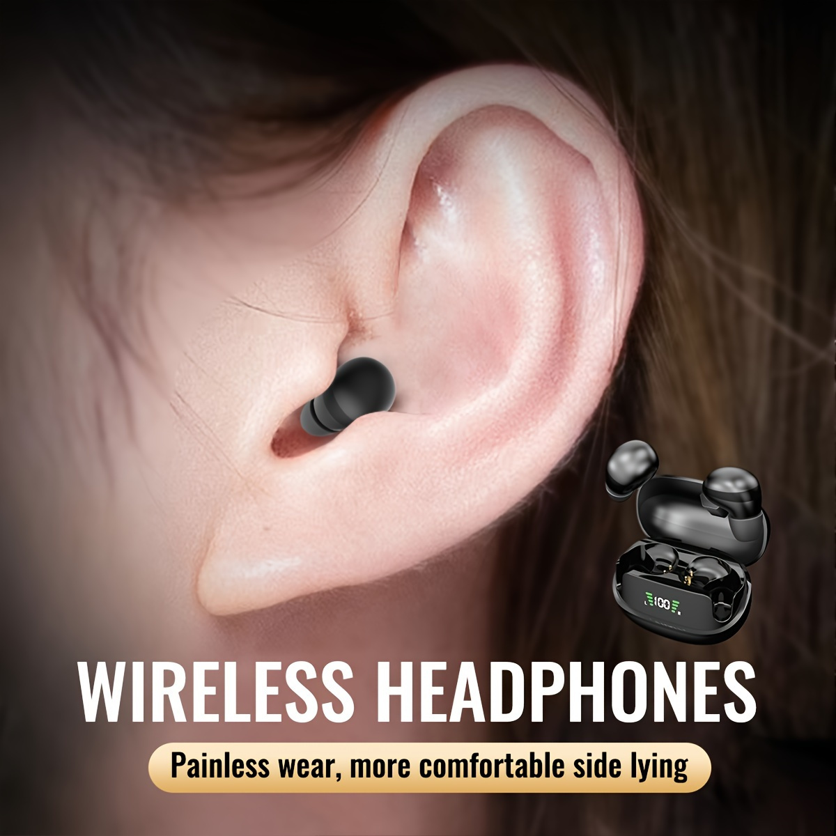 

In-ear Sleep Wireless Headphones Invisible Ultra-small Stereo Surround Hd Call Ultra-long Hifi Audio Sports Running Talk Music Available