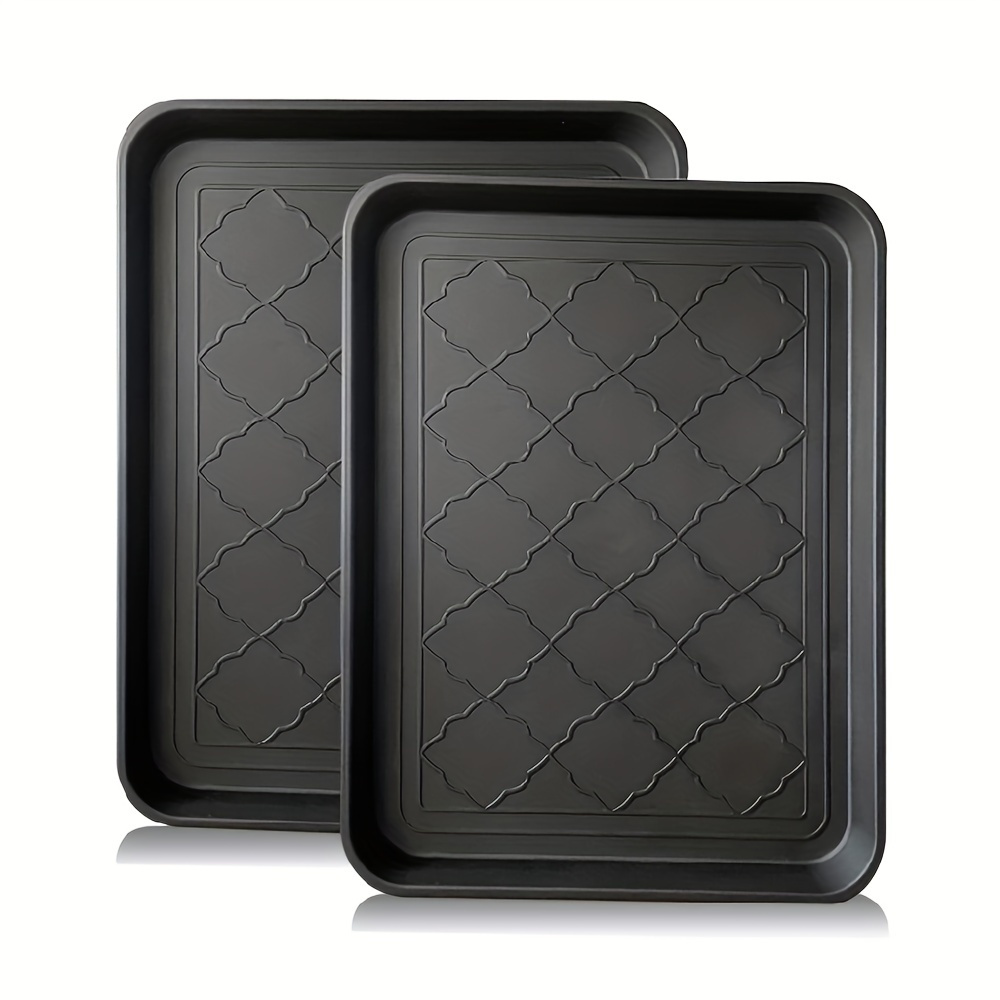 

1/2pcs Boot Tray For Entryway Indoor, Pet Food Mat Tray, Waterproof For Indoor And Outdoor, Tray For Boots, Shoes, Pets, Garden