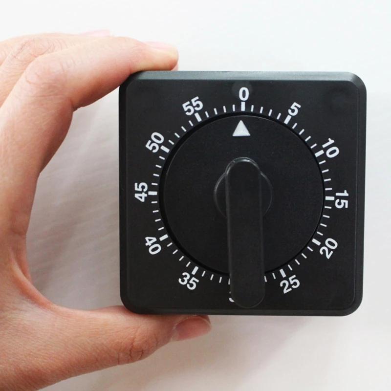 

60 Minute Wind-up Kitchen Countdown Timer: Plastic, No Battery Required, Easy Operation For Home Baking And Cooking