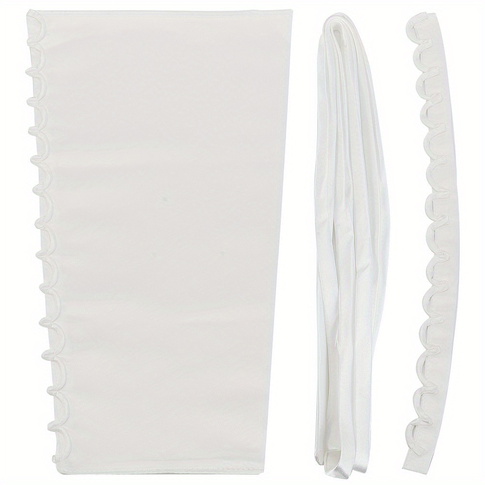TEMU 1 Ensemble 3 Styles 3 pièces Bretelles de Robe de Mariée Ajustables Remplacement de Fermeture Éclair Kit de Dos en Satin Corset à Lacets pour