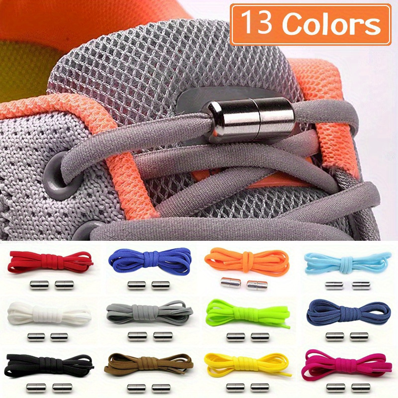 No-Tie Elastic Shoelaces for Sneakers & Skate Shoes - Adjustable, Stylish, Unisex - Secure, Comfortable Fit with Buckles, Spandex Material, Skate Shoe Accessories | Stylish Shoelaces | Adjustable Fit, Shoelace Storage