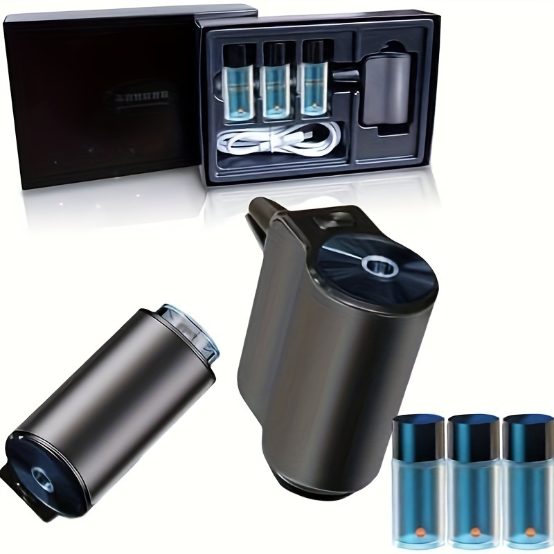 

Difusor Ambientador Coche Smart, Ambientador Coche Smart, Ajustable, Aroma Coche Smart (difusor + 3 Aceites)