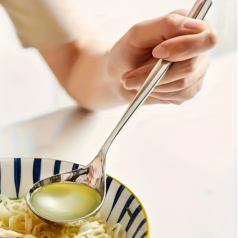 2 Count Stainless Steel Ladle Soup Spoon Seving Cookwae Cooking