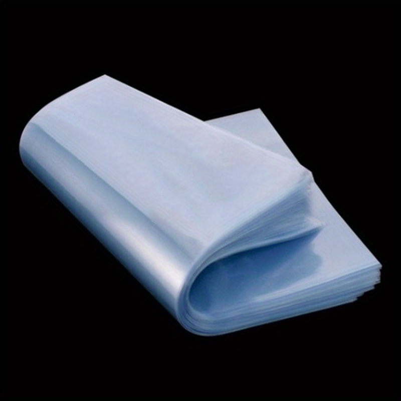 TEMU Pcs Pvc Shrink Film Packaging - Transparent Plastic Bags For Storage, Retail Sealing, And Gift Cosmetic Packaging