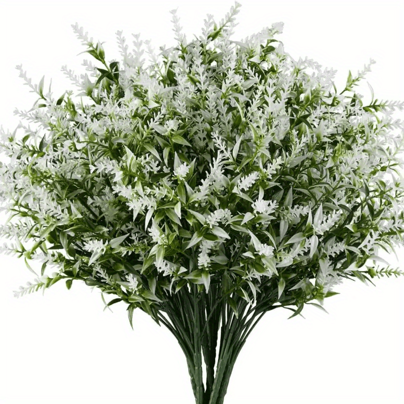 

Uv-resistant Artificial Gypsophila Flowers - 1 Bundle, Plastic Plants For Outdoor Garden, Porch & Window , Weddings & Engagements (white)