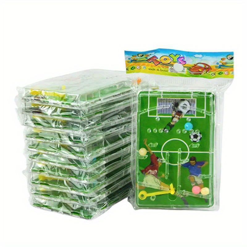 12pcs Football Maze Game, Green Soccer Game Toy, Toy, For Boys Girls, Preschool Party Supplies, Birthday Party Supplies, Summer Holiday Party Supplies, Kindergarten Reward Gifts