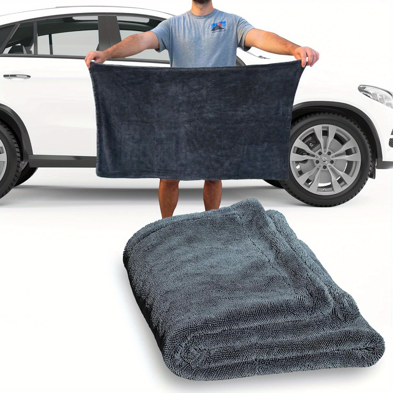 

- Car Towel - -free, -dry For , Trucks & Boats - Double-twist