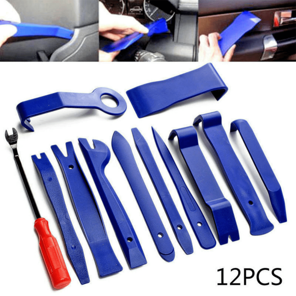 

12pcs Car Trim Removal Tool Kit - Auto Interior & Audio Disassembly Set For Door Panels, Dashboards & More