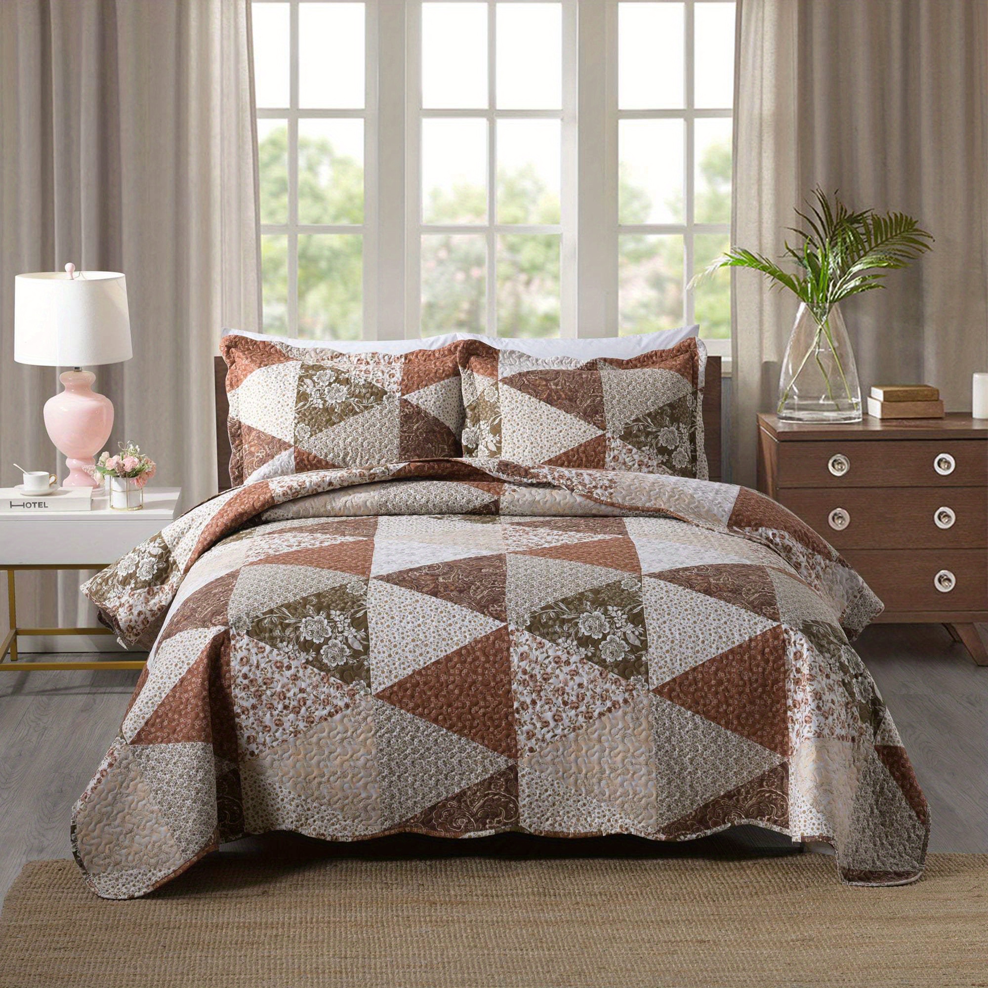 

3 Piece Lightweight Quilt Set Lightweight Bedspread Set