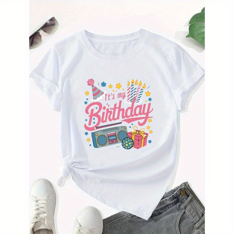 

Boombox It S My Birthday Women's T-shirt