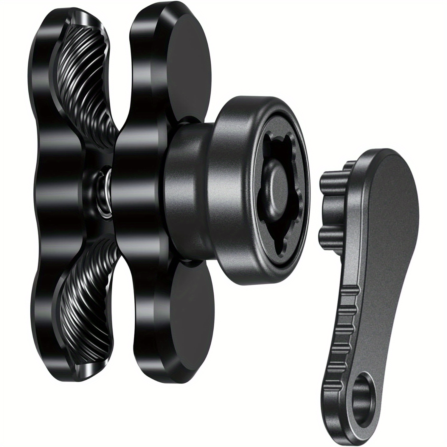 Secure Aluminum Alloy Double Socket Arm For Mounts - Bike & Motorcycle Phone Holder, Anti-theft