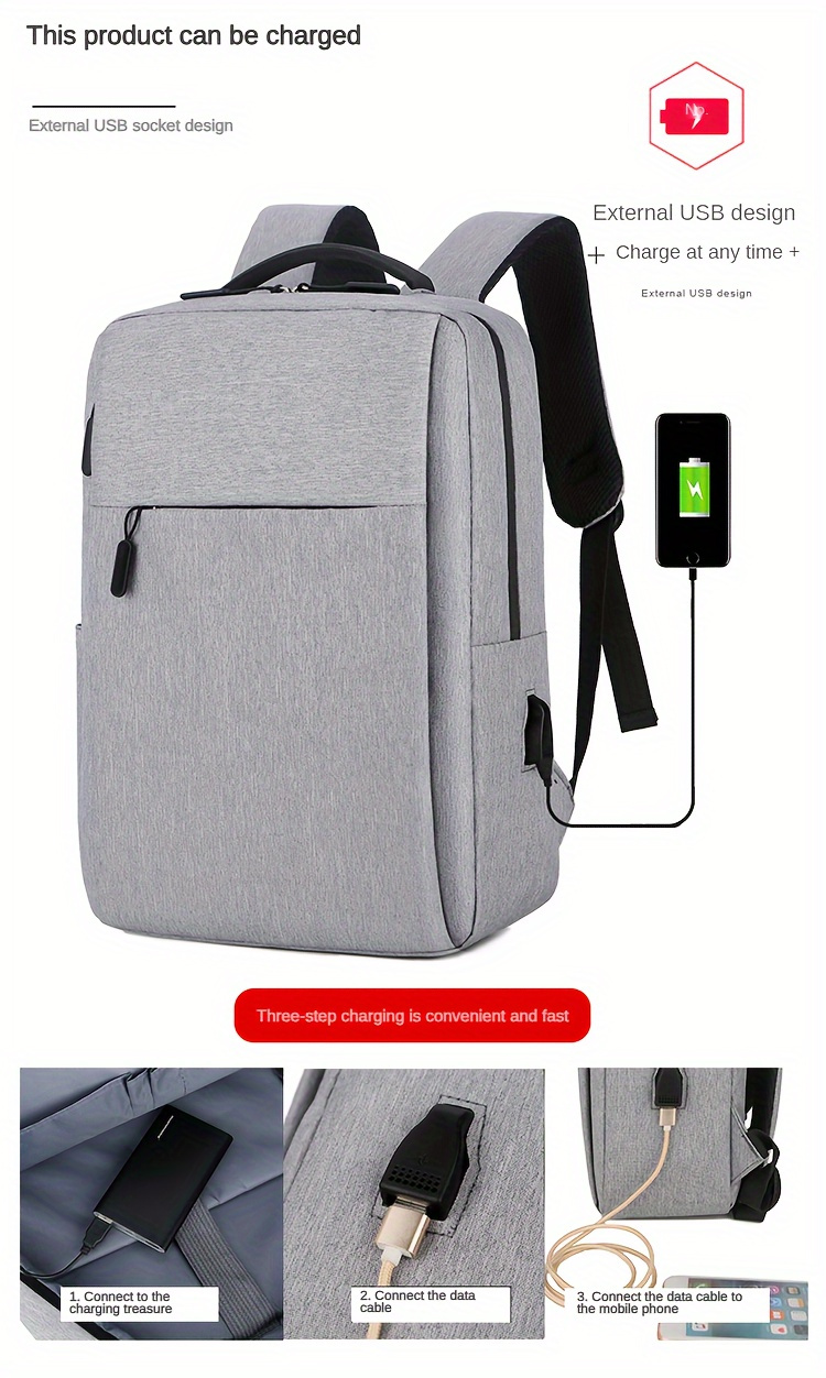 1pc Travel Laptop Storage Backpack, Durable Large Capacity Business Backpack For Valentine'S Day Gifts, Birthday Gifts And Christmas Gifts
