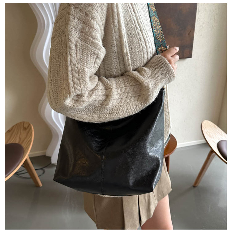 1pc Bohemian Geometric Strap Hobo Bag, Large Capacity Ethnic Crossbody Bag, Women'S Retro Style Shoulder Bag For Best Birthday Gifts, Halloween Gifts And Christmas Gifts