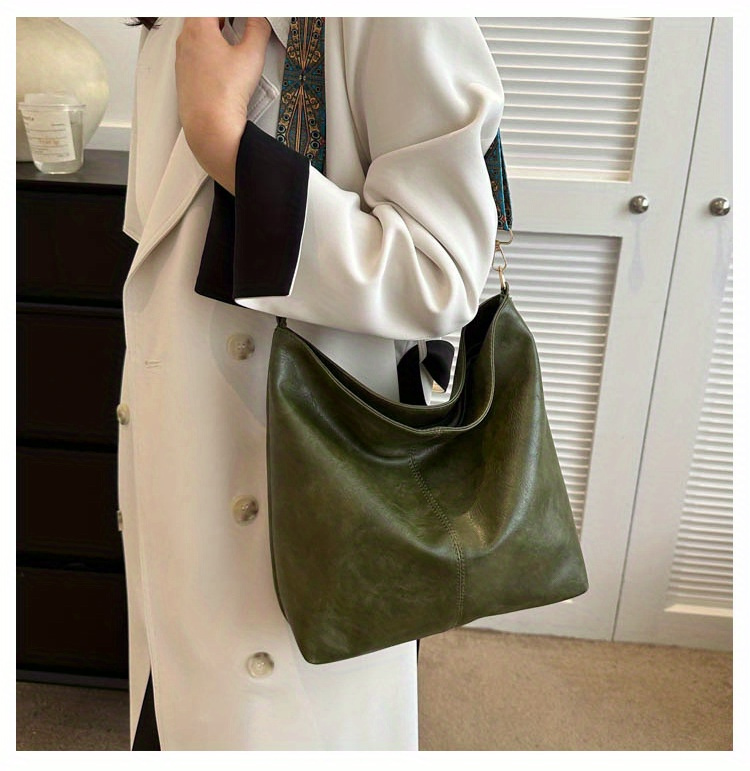 1pc Bohemian Geometric Strap Hobo Bag, Large Capacity Ethnic Crossbody Bag, Women'S Retro Style Shoulder Bag For Best Birthday Gifts, Halloween Gifts And Christmas Gifts