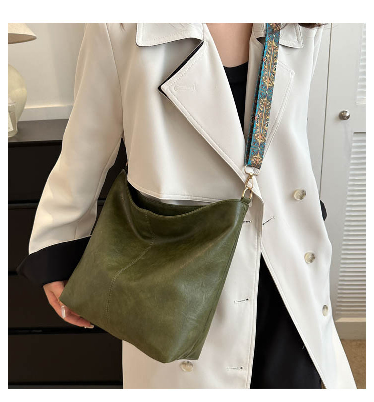 1pc Bohemian Geometric Strap Hobo Bag, Large Capacity Ethnic Crossbody Bag, Women'S Retro Style Shoulder Bag For Best Birthday Gifts, Halloween Gifts And Christmas Gifts