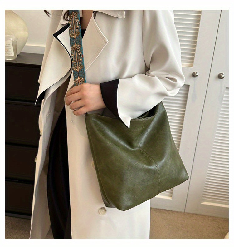 1pc Bohemian Geometric Strap Hobo Bag, Large Capacity Ethnic Crossbody Bag, Women'S Retro Style Shoulder Bag For Best Birthday Gifts, Halloween Gifts And Christmas Gifts