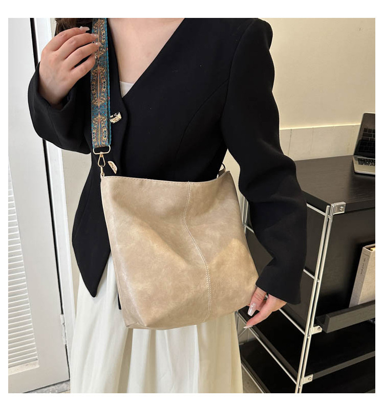 1pc Bohemian Geometric Strap Hobo Bag, Large Capacity Ethnic Crossbody Bag, Women'S Retro Style Shoulder Bag For Best Birthday Gifts, Halloween Gifts And Christmas Gifts