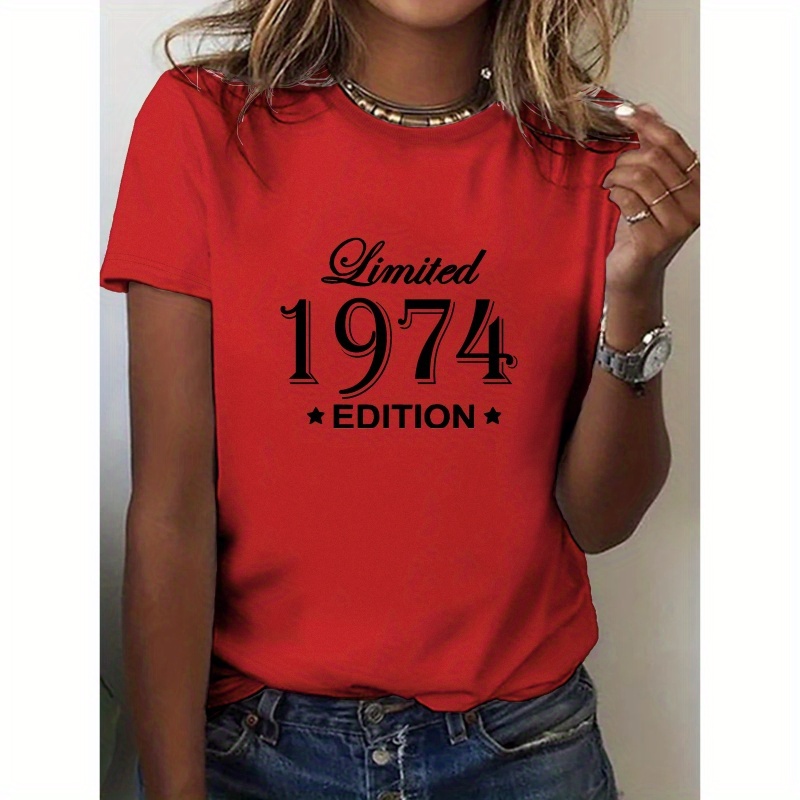 

Limited Edition 1974 Pure Casual Women's Tshirt Comfort Fit