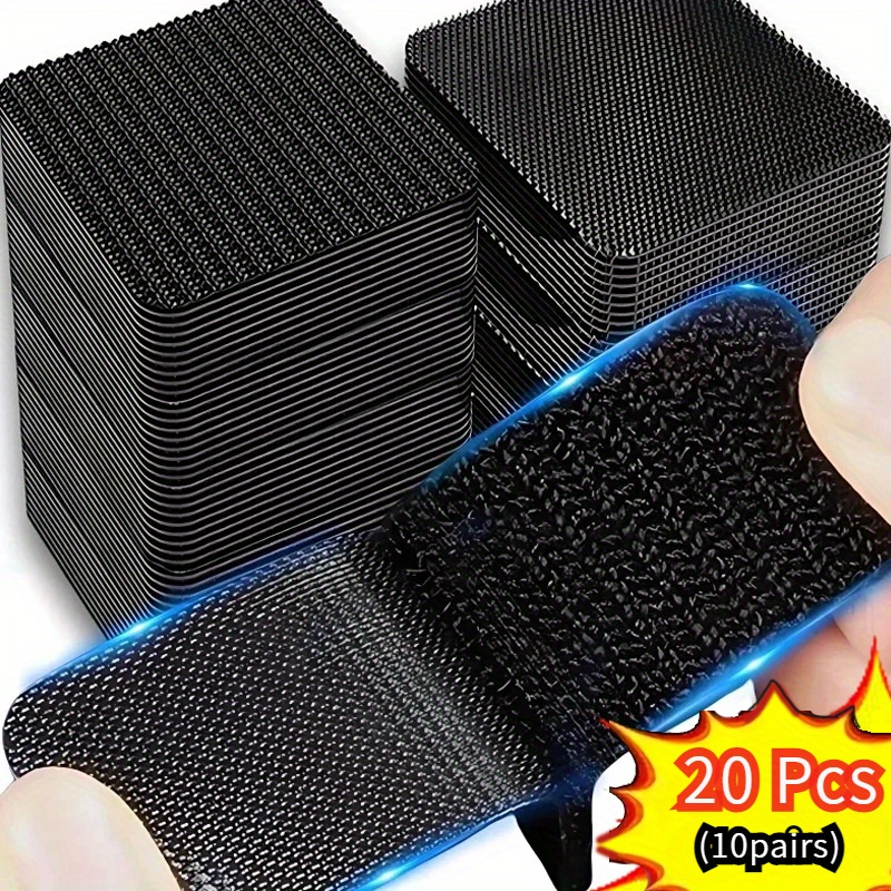 20-Piece High-Strength Double Faced Sided Adhesive Carpet Grips - Residue-Free Stickers for Secure Car Mats & Home Floors Anti Skid Grip Tape Sticker