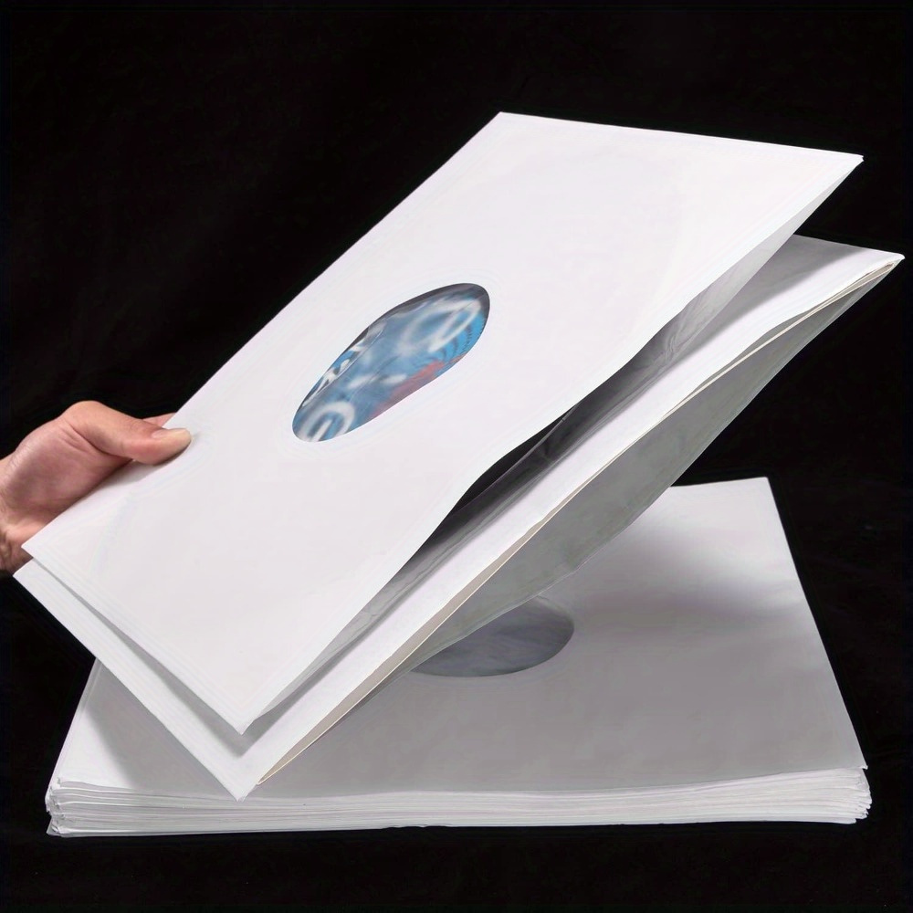 Innenhüllen Für Schallplatten – 30,5 Cm, Schwarz, 25 Stück