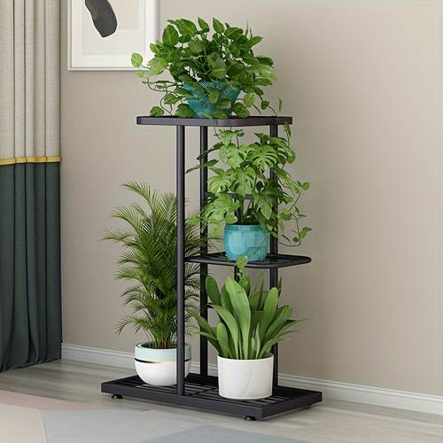 plant rack 3 layer indoor metal flower rack suitable for multi plant corner high flower rack suitable for courtyard room balcony bedroom