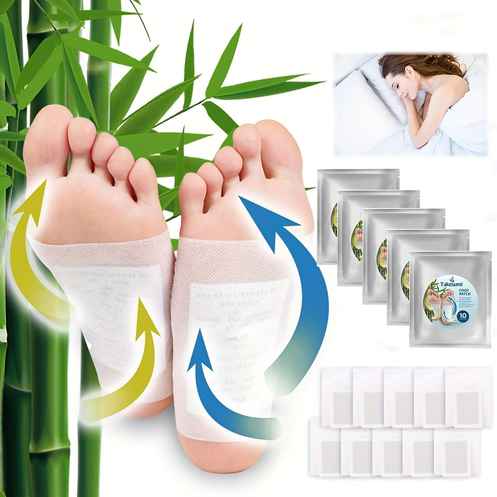 

50pcs Natural Wormwood Foot Patches Relaxation After Foot Bath - Adhesive Sheets For Foot Care