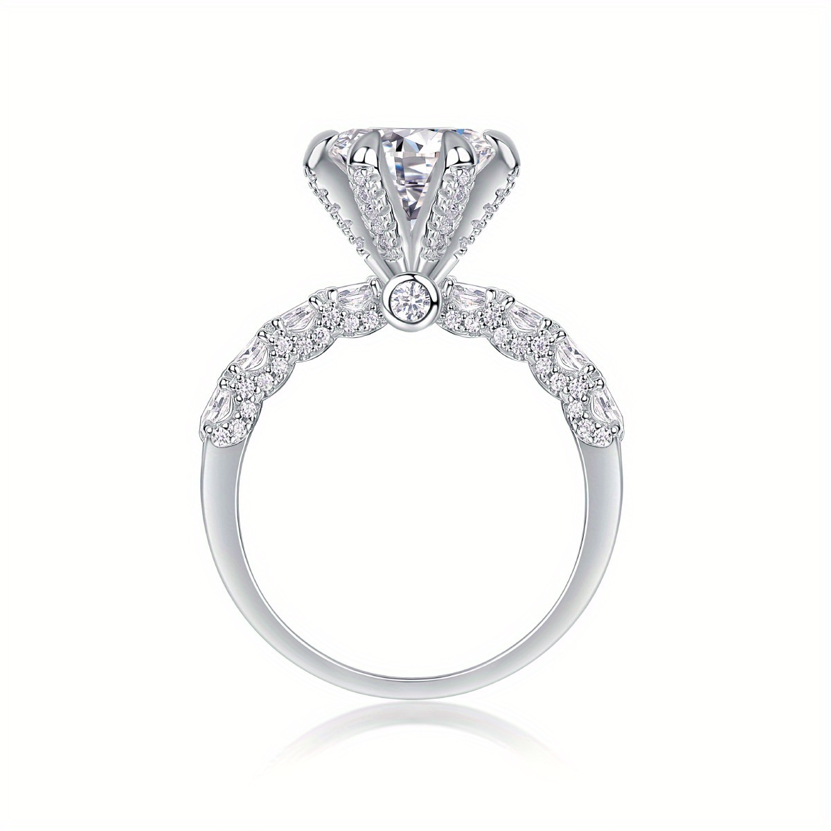 

1- Moissanite Engagement - , Hypoallergenic 925 , On Valentines Day, Christmas, , And