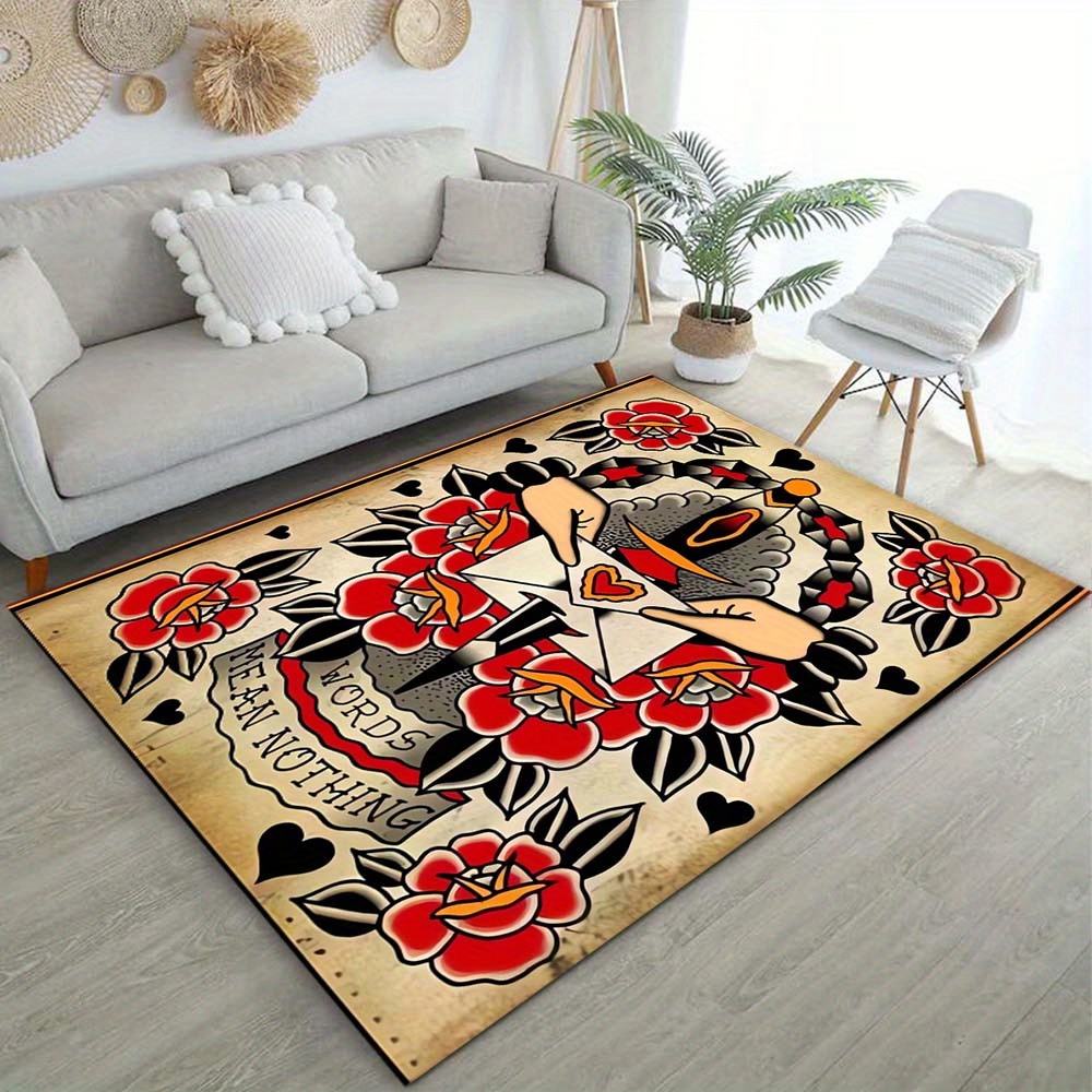 

- Rug - For & Bedroom Decor, Polyester, Size