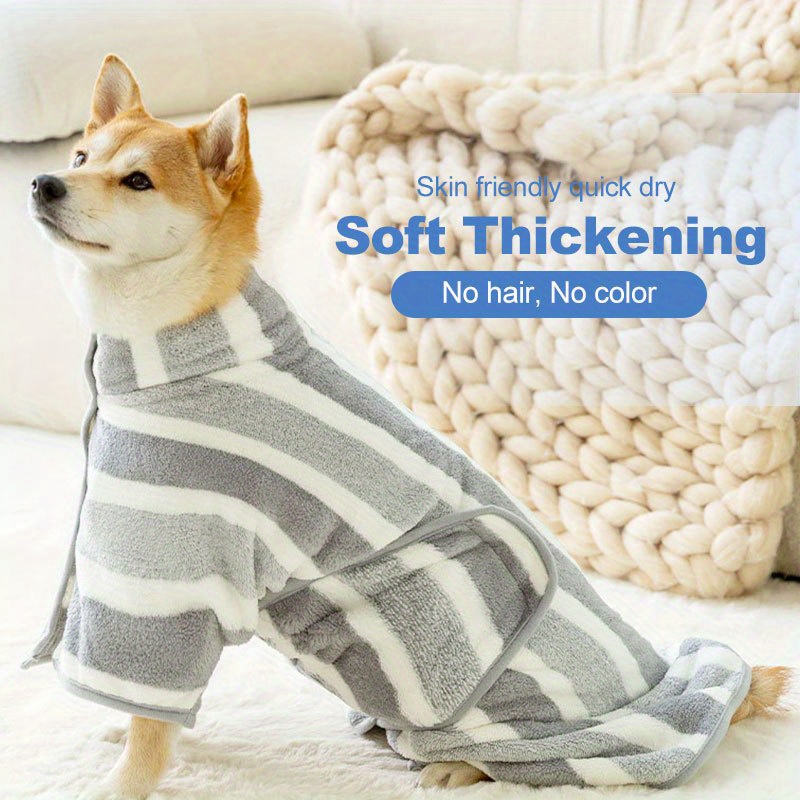 

Og Bathrobe Towel Dog Drying Coat - Quick Dry Dog Bag - 2 Colors Available Quick Dry Super Absorbent Pet Dog Cat Bath Robe