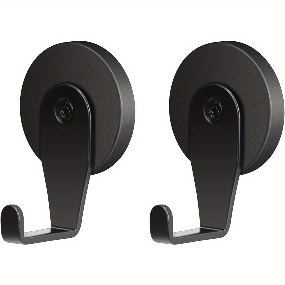 2pcs Heavy-duty Magnetic Wreath Hangers - Versatile Hooks For Refrigerators, Metal Doors & More - Ideal For Christmas Decor, Grills, Coats & Outdoor Organization