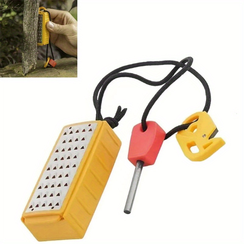 

Portable Fire Kit With Stainless Steel Grater - Plastic, Ideal For Outdoor Survival & Camping