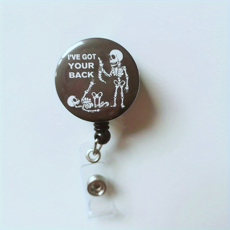 

Retractable Badge Reel - , 360° Rotating Clip For Nurses, Doctors & - Cute & Funny Id Holder