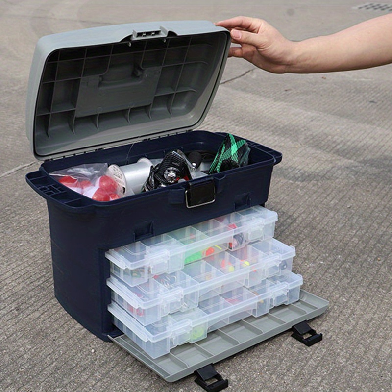 1pc large tackle box big tackle box drawers large fishing Temu