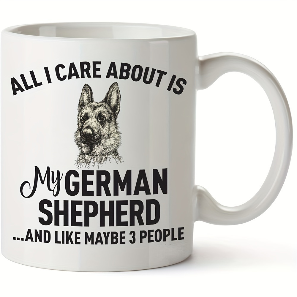 

1pc, My German Shepherd Coffee Mug, Ceramic Coffee Cups, Water Cups, Drinkware, Birthday Gifts, Holiday Gifts, Christmas Gifts, New Year Gifts, Valentine's Day Gifts For Dog Lovers