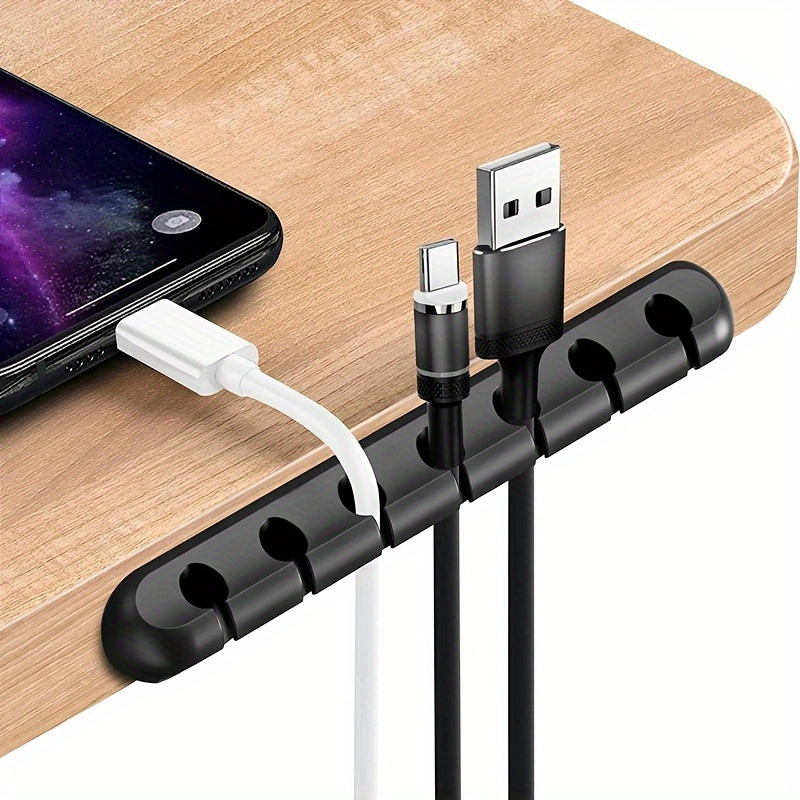 

1pc 3/5holes, Wire Slot Multifunctional Cable Organizer, Usb Cable Fixing , Life Tools