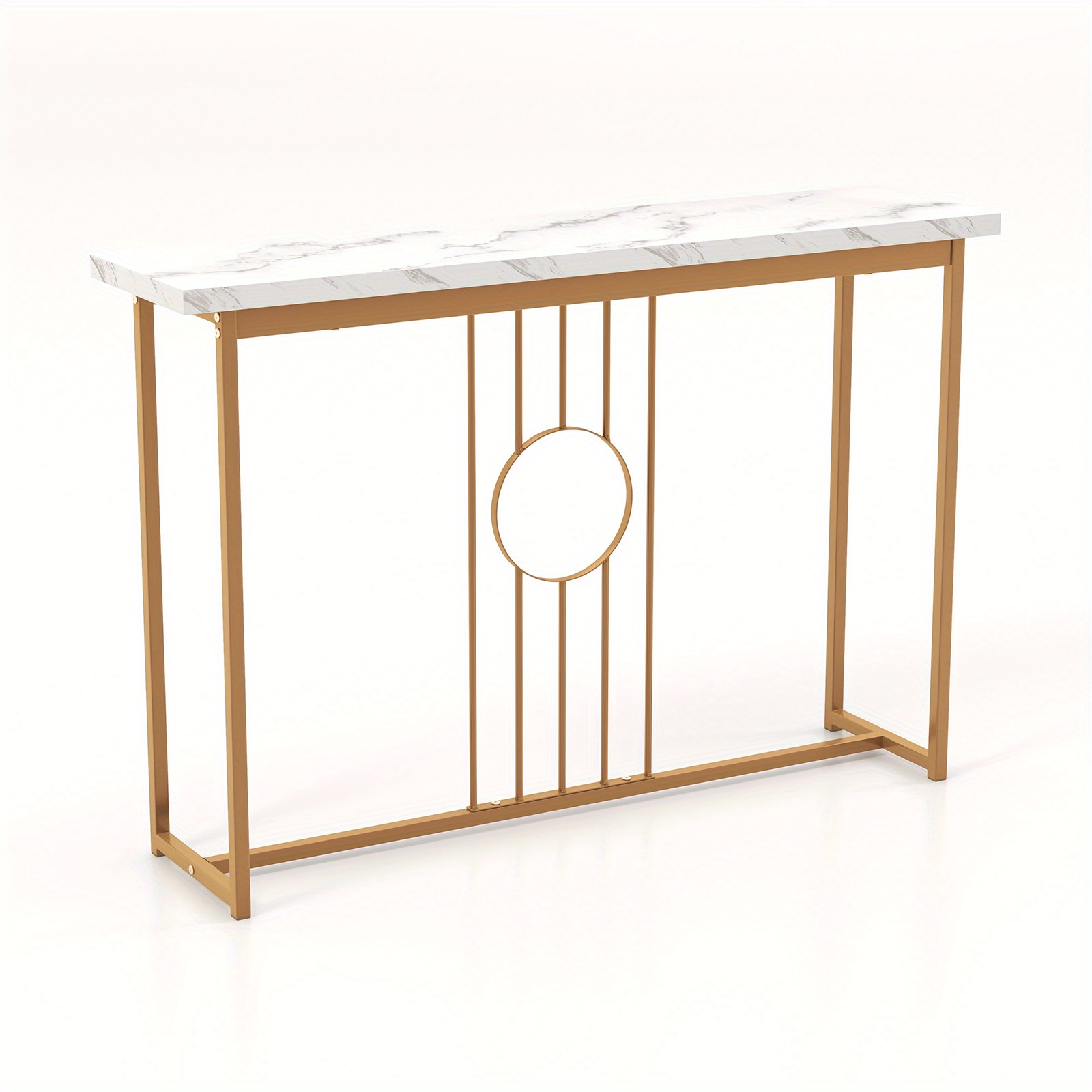47" Console Table Narrow Accent Sofa Side Table Entryway Hallway