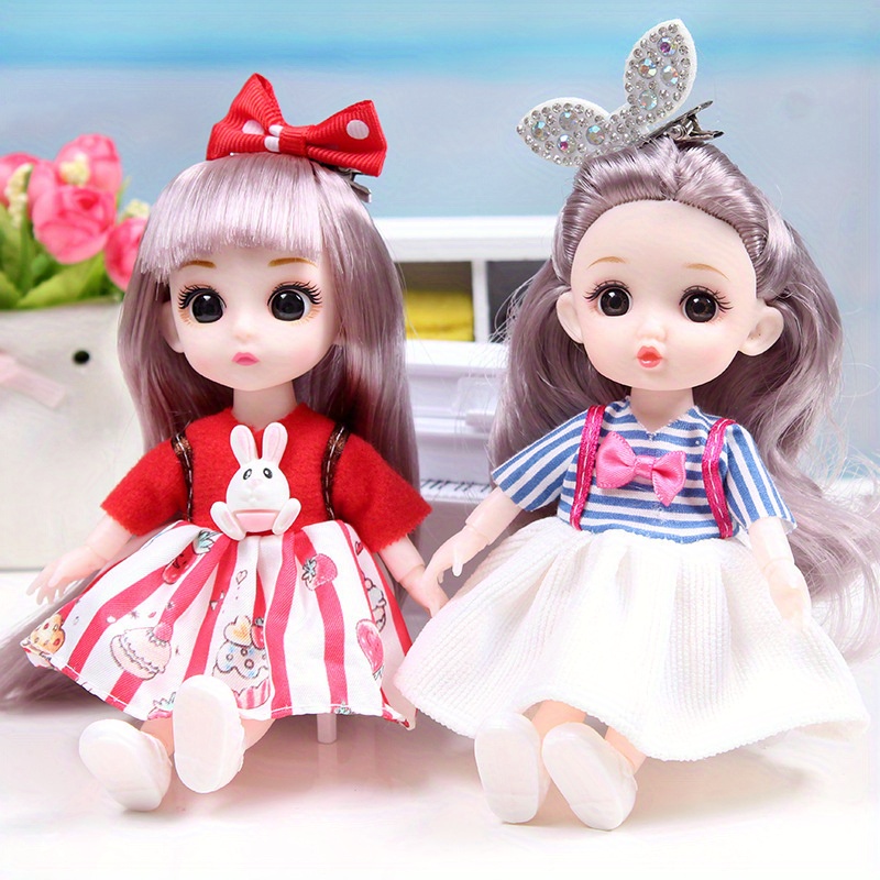 1pc 17cm 6 69inch mini doll stylish outfits - Temu South Africa