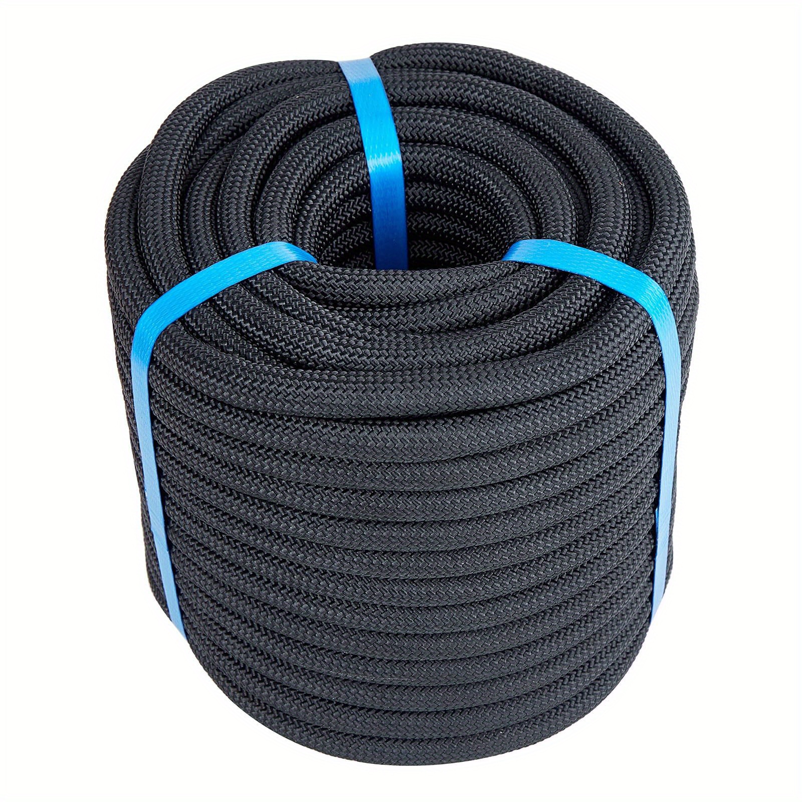 

1/2 Inch 100ft Nylon Rope, Polyester Double Braided Climbing Rope, Safety Rope For Tree Pulling, Nautical Rigging Rope Swing