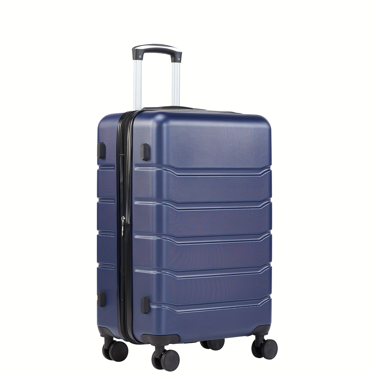 

20 Inch Blue Carry On Luggage, Hard Shell Abs Suitcase With Double Spinner Wheels, Lightweight Expandable Rolling Luggage With Tsa Lock