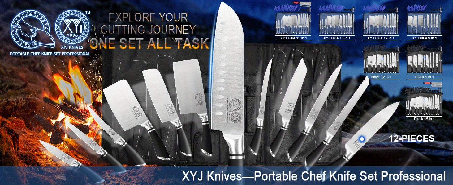 Borsa Portacoltelli Da Chef Con 20+ Slot - Custodia Con Serratura E Ruote, Per Viaggi - Foto 13