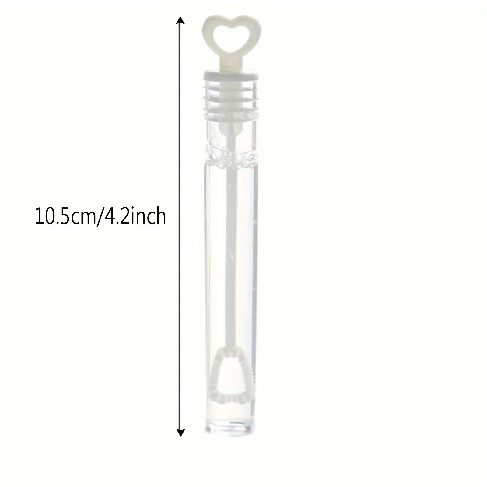 TEMU Gift For Her/him 60 White Heart-shaped Bubble Wands, Perfect As Party Favors For Weddings, Valentine's Day, Celebrations, And Anniversaries, The