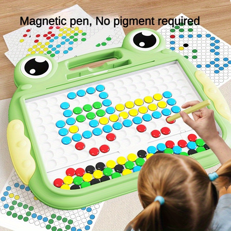 

Frog-themed Magnetic Drawing Board With Pen - Educational Toy For Kids Ages 3-6, Focus Training & Creative Play, Perfect Gift For And Christmas Toys For Kids Magnetic Toys For Kids